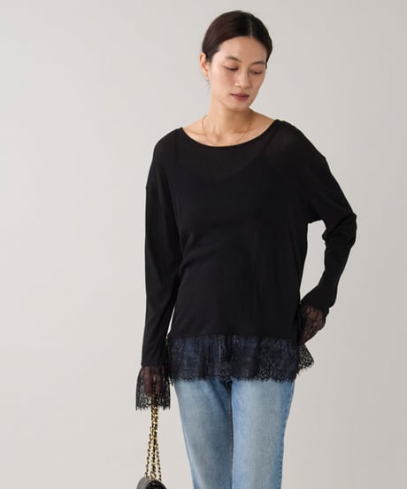 marmors frill lace pullover