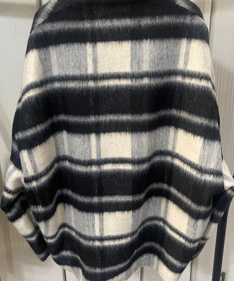 MARGAUX VINTAGE シャギージップコート　チェック