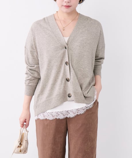mica＆deal コットンヤクニットカーディガン