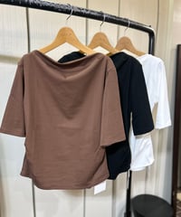 mica＆deal ドレープネックプルオーバー
