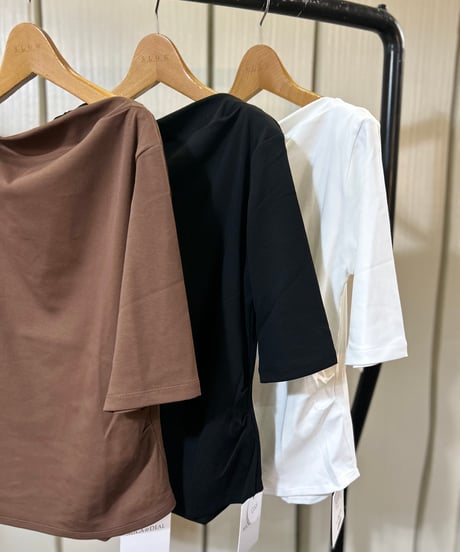 mica＆deal ドレープネックプルオーバー