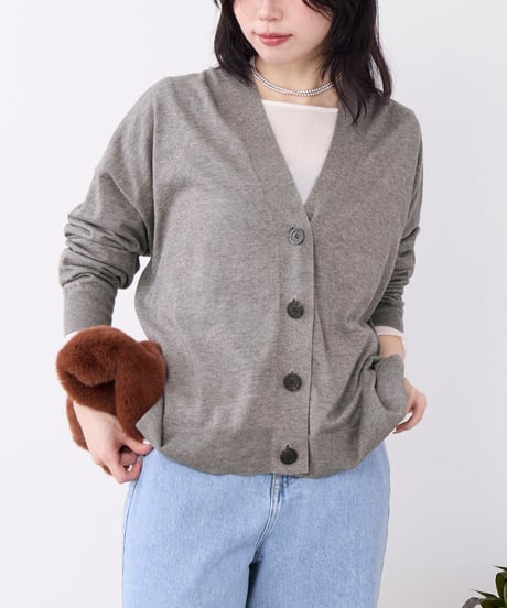 mica＆deal コットンヤクニットカーディガン