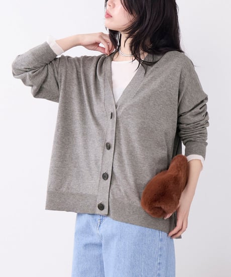 mica＆deal コットンヤクニットカーディガン