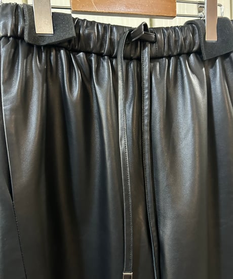 【完全受注生産】SALE PLUS JAPAN レザーワイドパンツ