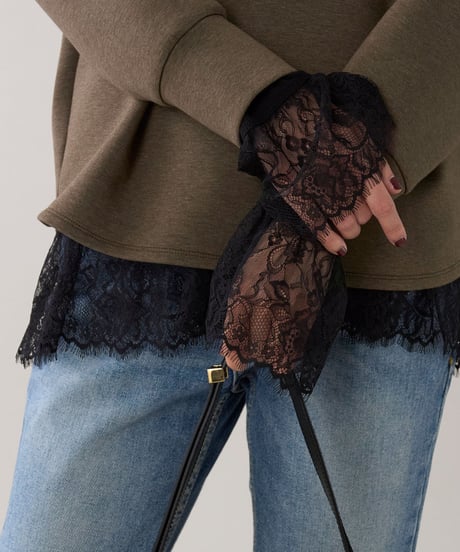 marmors frill lace pullover