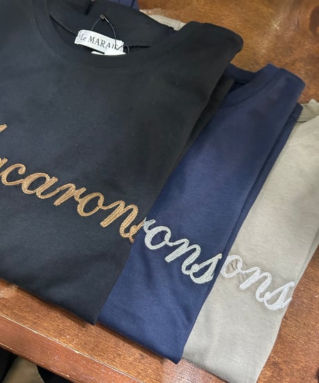 刺繍ロゴTシャツ