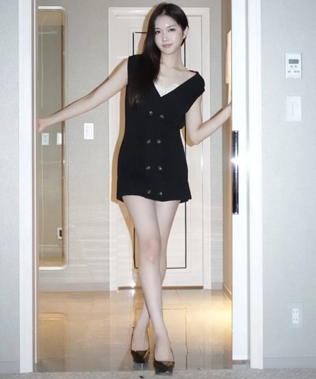 layerd lingerie knit dress