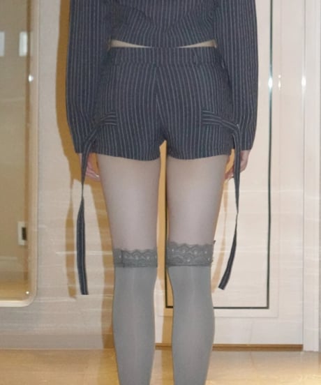 stripe lady shorts
