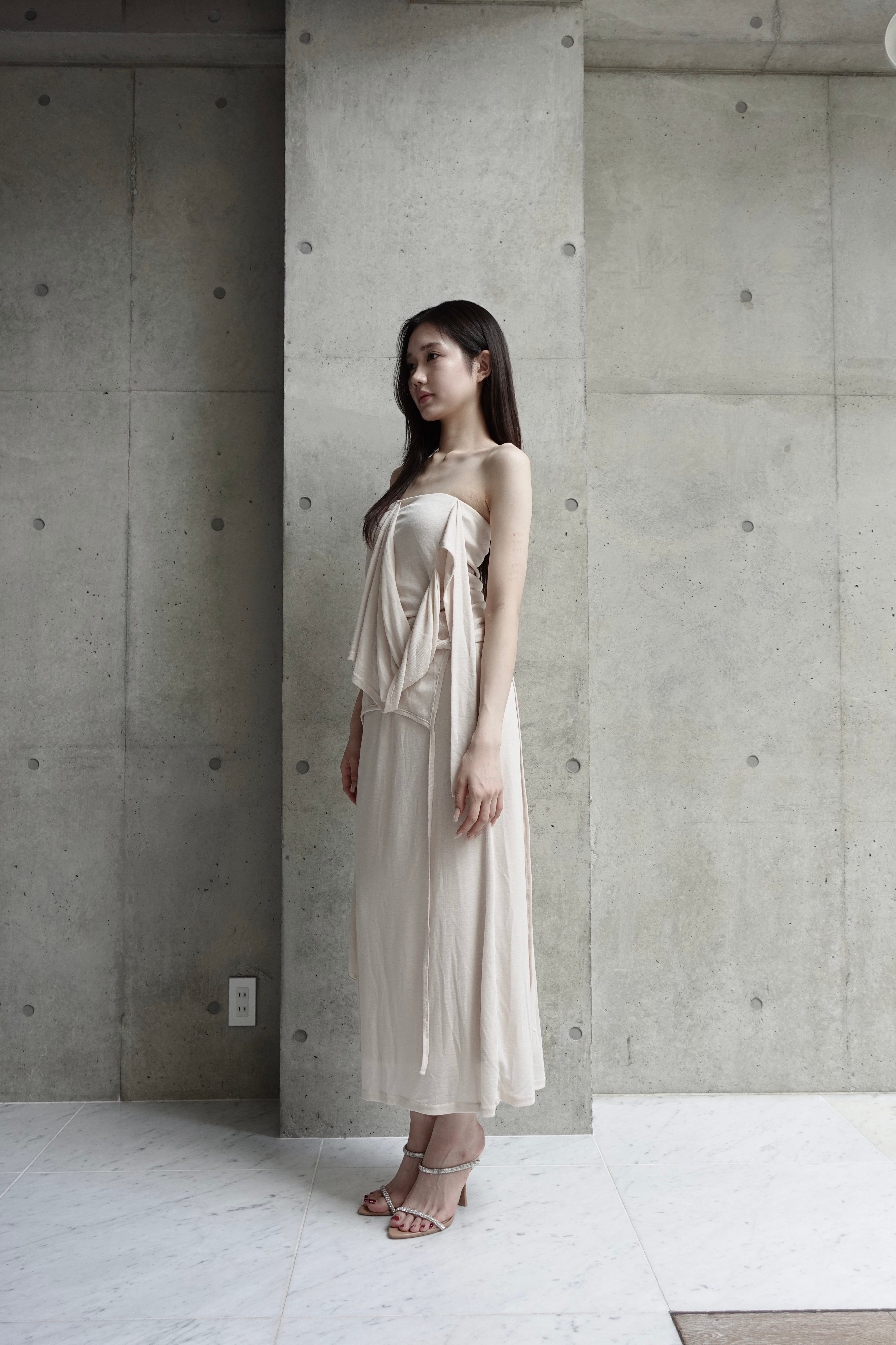 wrap long skirt | KISS THE CLUB