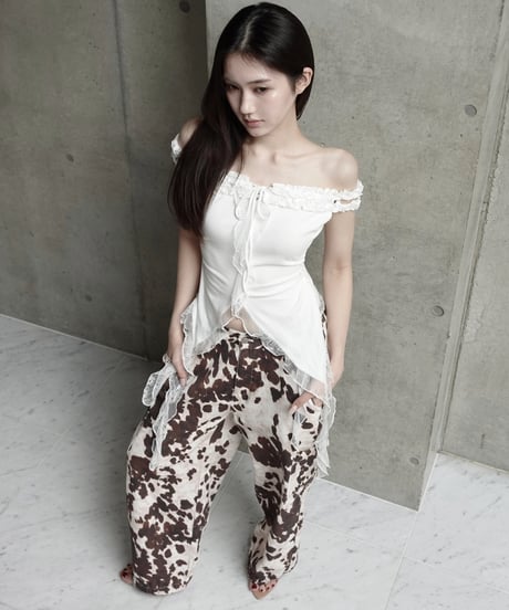 leather pocket wide cargo pants