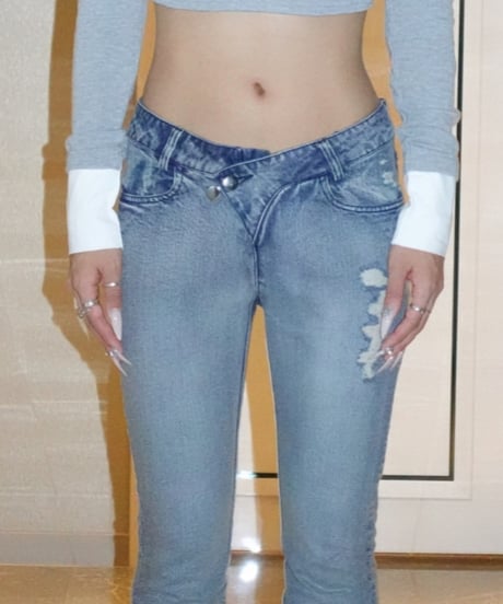 body slim flare denim