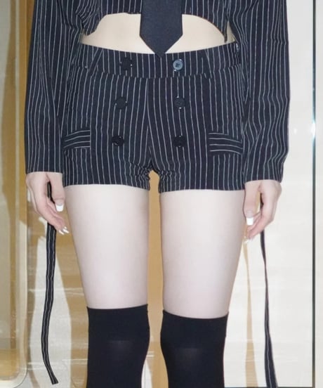 stripe lady shorts