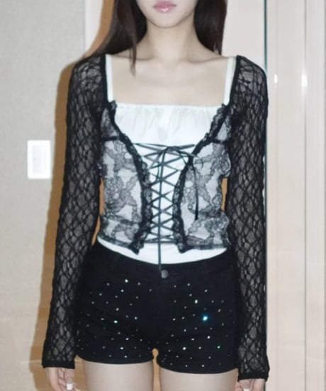 meow ribbon tops