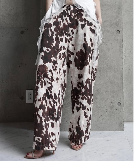 leather pocket wide cargo pants