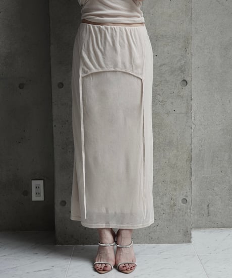 wrap long skirt