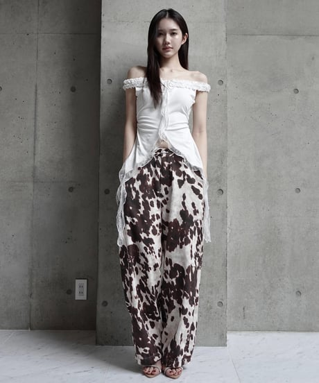 leather pocket wide cargo pants