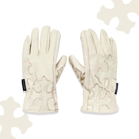 CROSS GLOVE / BEIGE