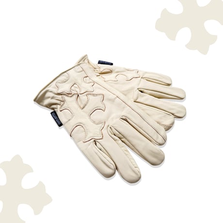 CROSS GLOVE / BEIGE