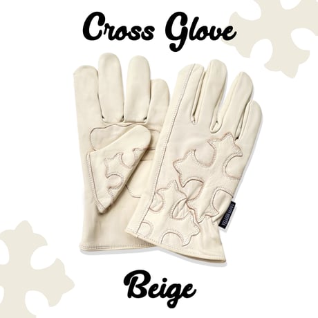 CROSS GLOVE / BEIGE