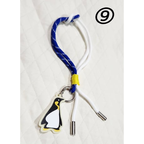 パラコードハンドストラップ【ペンギンチャーム付き】