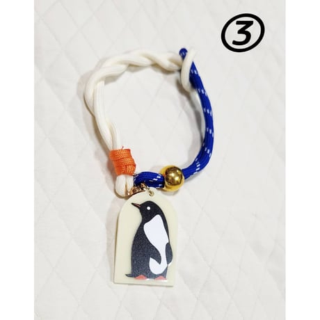 パラコードハンドストラップ【ペンギンチャーム付き】