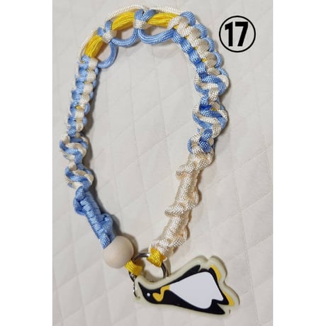 パラコードハンドストラップ【ペンギンチャーム付き】
