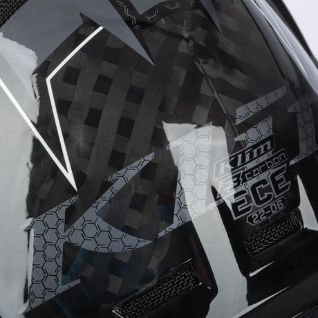 F3 CARBON HELMET ECE<Velocity Black - White>
