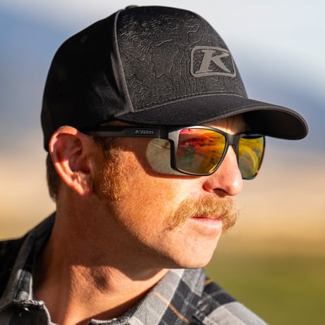 IGNITION SUNGLASSES<MATTE BLACK - SMOKE RED MIRRORED>