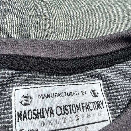 NAOSHIYA CUSTOM FACTORY　DELTA Tシャツ　ポコポコ　グレー