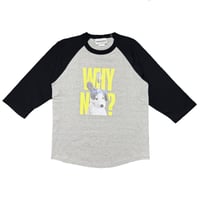 why not? raglan sleeve shirt (gray×black)