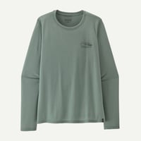 【patagonia】ウィメンズ ロングスリーブ キャプリーン クール トレイルシャツ ストラタピークス/ W's L/S Cap Cool Trail Shirt-Stratapeaks(CVGR)