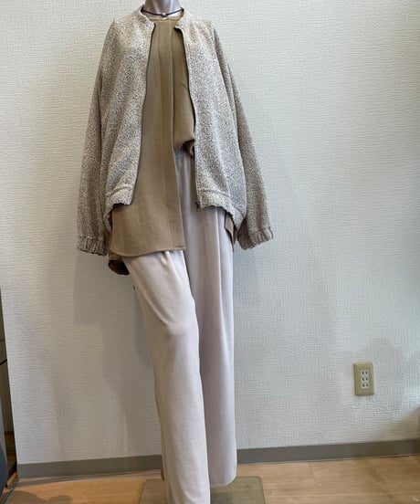 FLORENT/ 2605F06017/ ニットツイードジップアップブルゾン