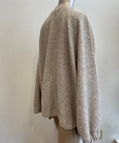 FLORENT/ 2605F06017/ ニットツイードジップアップブルゾン