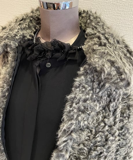 08sircus / S26AW-OT-08 / Bassen eco fur short blouson /