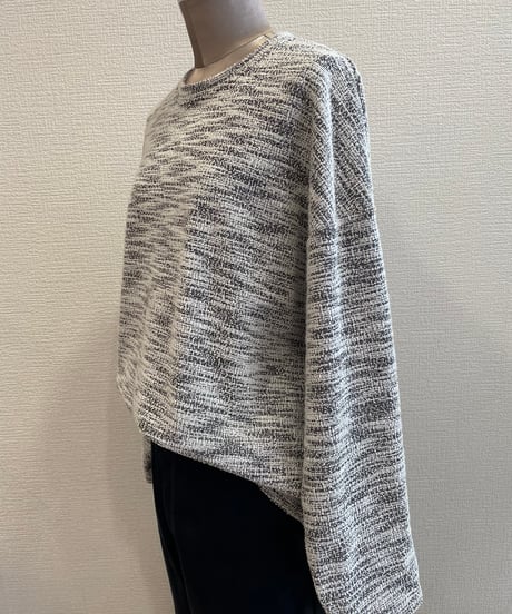 FLORENT / 2511F06001 /ジャージーツイードクルーネックトップ