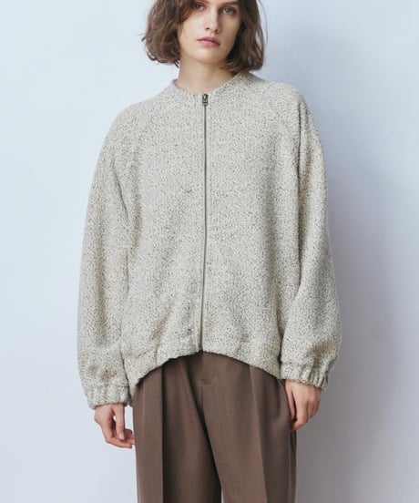FLORENT/ 2605F06017/ ニットツイードジップアップブルゾン