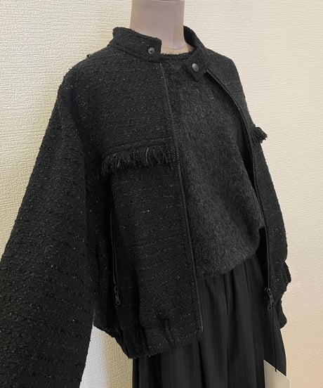 08sircus / S26AW-OT13 / ウールツイードショートブルゾン