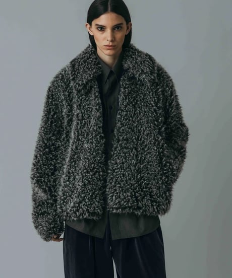 08sircus / S26AW-OT-08 / Bassen eco fur short blouson /