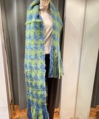 MANTAS EZCARAY / PATADE GALLO / ハウンドトゥース（千鳥格子）チェックモヘアストール