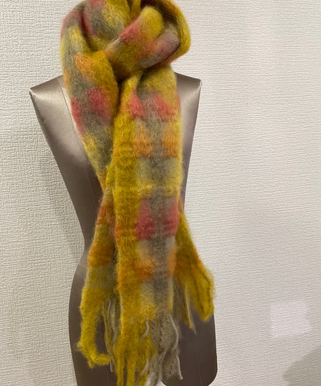 MANTAS EZCARAY / MIA / ジオメトリックモヘアストール