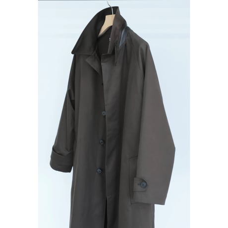Cristaseya "OVERSIZED TRENCH WITH LEATHER PATCH"