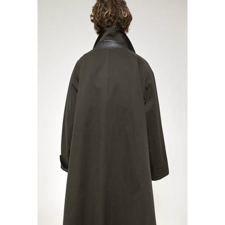 Cristaseya "OVERSIZED TRENCH WITH LEATHER PATCH"