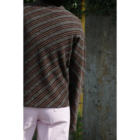 Cristaseya "DIAGONAL STRIPED SWEATER"