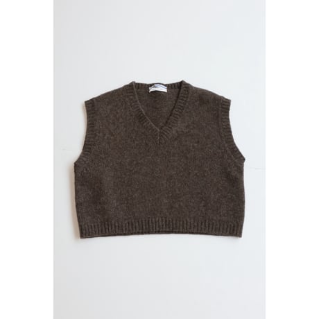 Cristaseya "CROPPED SHETLAND GILET"