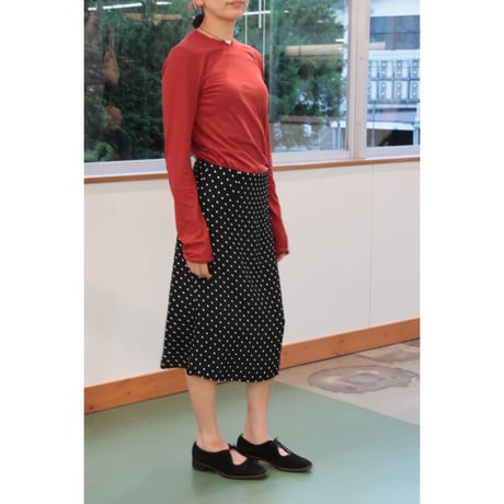 erniepalo "Dot Jacquard Midi Skirt"
