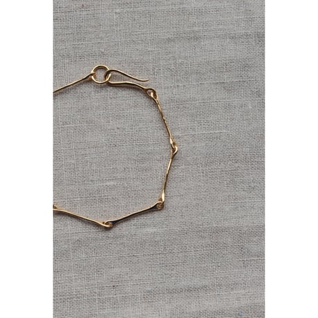 R .ALAGAN ”THIN FIBULA CHAIN BRACELET”GOLD
