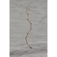 R .ALAGAN ”THIN FIBULA CHAIN BRACELET”GOLD