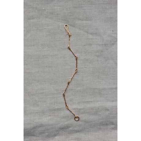 R .ALAGAN ”THIN FIBULA CHAIN BRACELET”GOLD