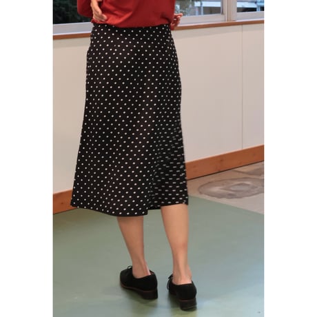 erniepalo "Dot Jacquard Midi Skirt"