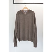 Cristaseya "OVERSIZED V NECK FLANNEL SWEATER"